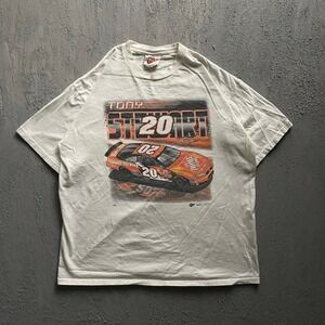 Vintage NASCAR Tony Stewart Shirt Mens XL White 2000s Winners Circle